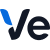 The Ve Interactive logo consisting of the letters V and E. The top left part of the letter V is blue.